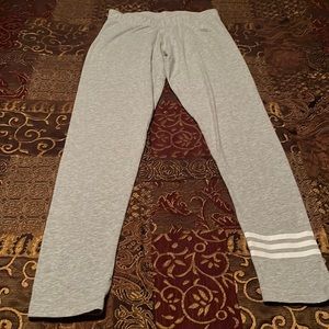Adidas Three Stripes Tapered Cotton Sportswear Pant.